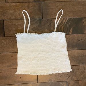 White crop top